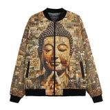 Bomber Jacket Buddha Tiny Images Mosaic