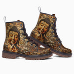 Leather Boots Buddha Tiny Images Mosaic