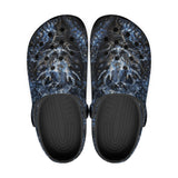 Classic Clogs Dark Blue Chinese Dragon