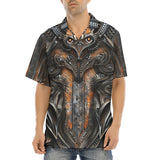 Hawaiian Shirt Mystical Carved Wooden Art