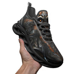 Sports Mesh Sneakers Mystical Carved Wooden Art