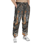 Men's Sweatpants Mystical Carved Wooden Art