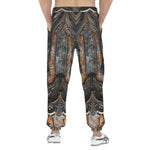 Men's Sweatpants Mystical Carved Wooden Art