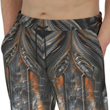 Men's Sweatpants Mystical Carved Wooden Art