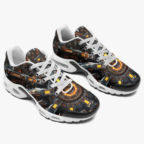 Air Cushion Sneakers Futuristic Shapes Fractal Abstraction