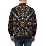 Bomber Jacket Futuristic Shapes Fractal Abstraction