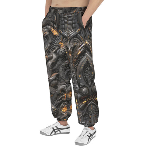 Men's Sweatpants Biomechanical Art Style