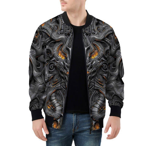 Bomber Jacket Biomechanical Abstract Art