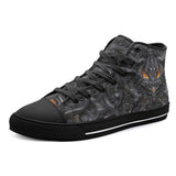 High-Top Canvas Shoes Biomechanical Abstract Art