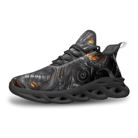 Sports Mesh Sneakers Biomechanical Abstract Art