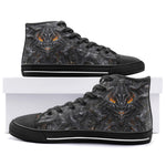 High-Top Canvas Shoes Biomechanical Abstract Art