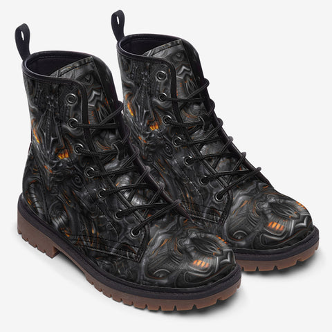 Leather Boots Biomechanical Abstract Art