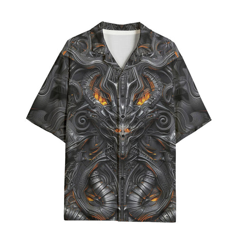 Hawaiian Shirt Biomechanical Abstract Art