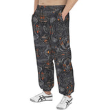 Men's Sweatpants Biomechanical Style Artwork