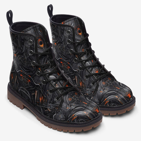 Leather Boots Biomechanical Style Artwork