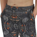 Men's Sweatpants Biomechanical Style Artwork