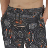 Men's Sweatpants Biomechanical Style Artwork