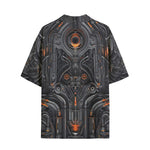 Hawaiian Shirt Biomechanical Style Artwork