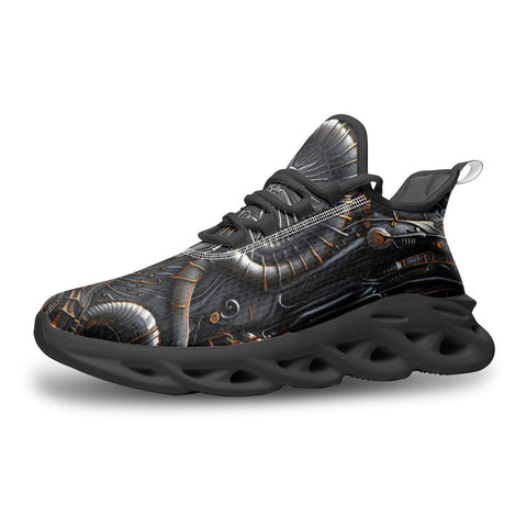 Sports Mesh Sneakers Biomechanical Creatures Pattern