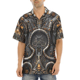 Hawaiian Shirt Biomechanical Creatures Pattern