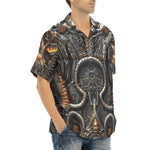 Hawaiian Shirt Biomechanical Creatures Pattern