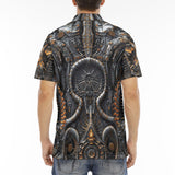 Men's Polo Shirt Biomechanical Creatures Pattern