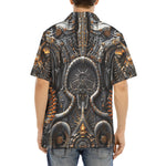 Hawaiian Shirt Biomechanical Creatures Pattern