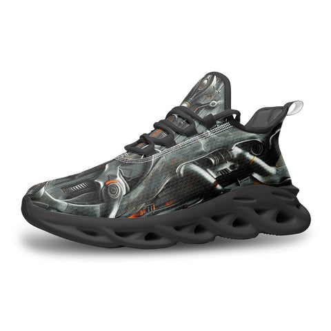 Sports Mesh Sneakers Futuristic Biomechanical Art