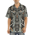 Hawaiian Shirt Futuristic Biomechanical Art