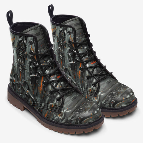 Leather Boots Futuristic Biomechanical Art