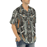 Hawaiian Shirt Futuristic Biomechanical Art