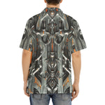 Hawaiian Shirt Futuristic Biomechanical Art