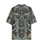 Hawaiian Shirt Futuristic Biomechanical Art