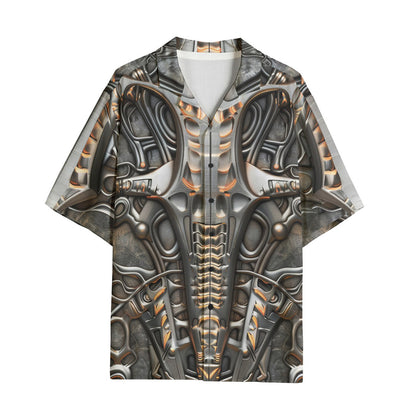 Hawaiian Shirt Biomechanical Futuristic Art