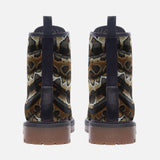 Leather Boots Python Skin Pattern