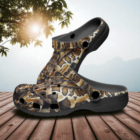 Classic Clogs Python Skin Pattern