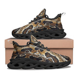 Sports Mesh Sneakers African Ball Python Skin Texture