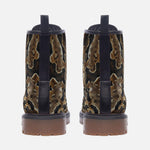 Leather Boots African Ball Python Skin Texture