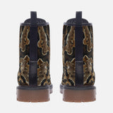 Leather Boots African Ball Python Skin Texture