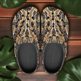 Classic Clogs African Ball Python Skin Texture