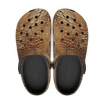 Classic Clogs Oil Painting Alligator Skin Texture