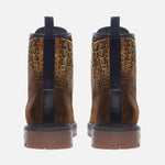 Leather Boots Oil Painting Alligator Skin Texture
