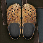 Classic Clogs Oil Painting Alligator Skin Texture