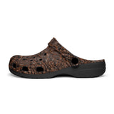 Classic Clogs Brown Crocodile Leather Texture