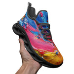 Sports Mesh Sneakers Colorful Paint Splashes