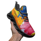 Sports Mesh Sneakers Colorful Paint Splashes