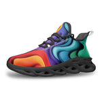 Sports Mesh Sneakers Colorful Waves