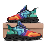 Sports Mesh Sneakers Colorful Waves