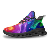 Sports Mesh Sneakers Colorful Liquid Paint