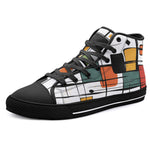 High-Top Canvas Shoes Mid-Century Modern Art Print